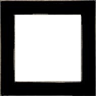 Cadre noir mat, 6" x 6".